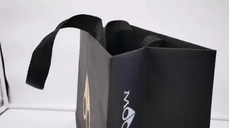 リサイクルマットアート紙ギフトバッグ包装（箔ロゴ付き）